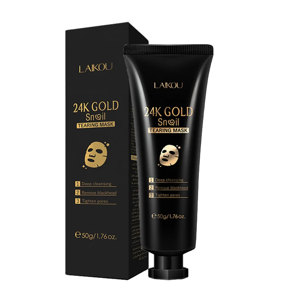 Sakura Peeling Face Mask Deep Cleansing 24k Gold Blackhead Removed Tear Off Mask Repairing & Smoothing Facial Skin Care 50g