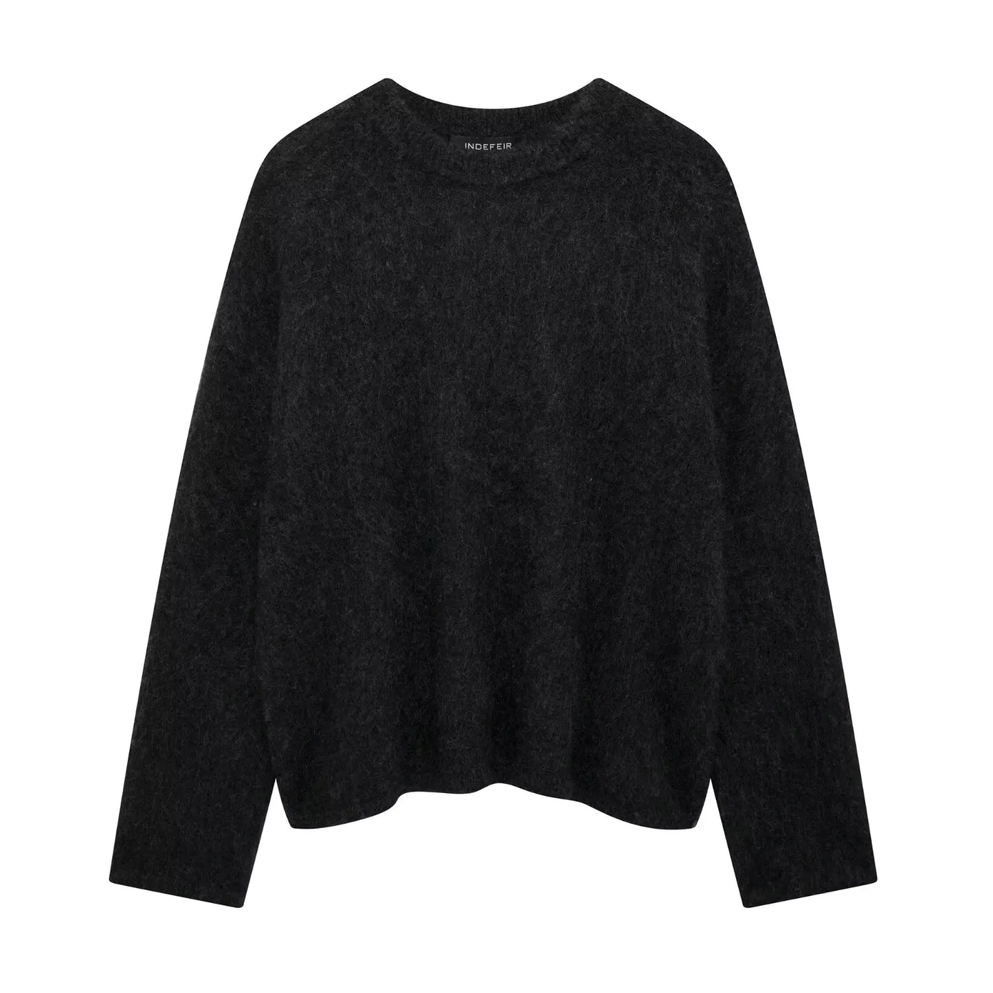 HH Autumn Sweater For Women Fashion Vintage Wine Red Knitted Pullover Long Sleeve O Neck Sweatshirt High Street Knitwear Top