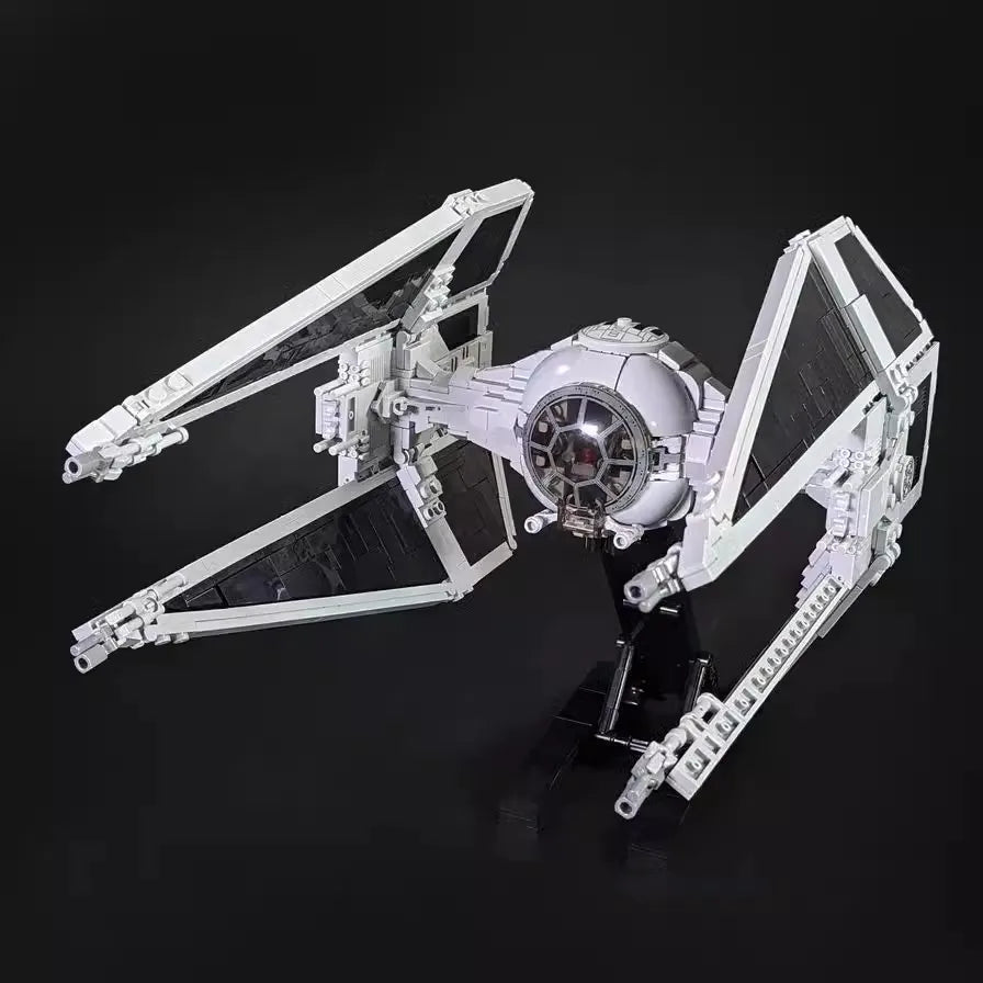 MOC Space Wars Weapon Imperial TIE Fighter Bomber Spaceship Sets Building Blocks Kid Toys Boys Christmas Gift