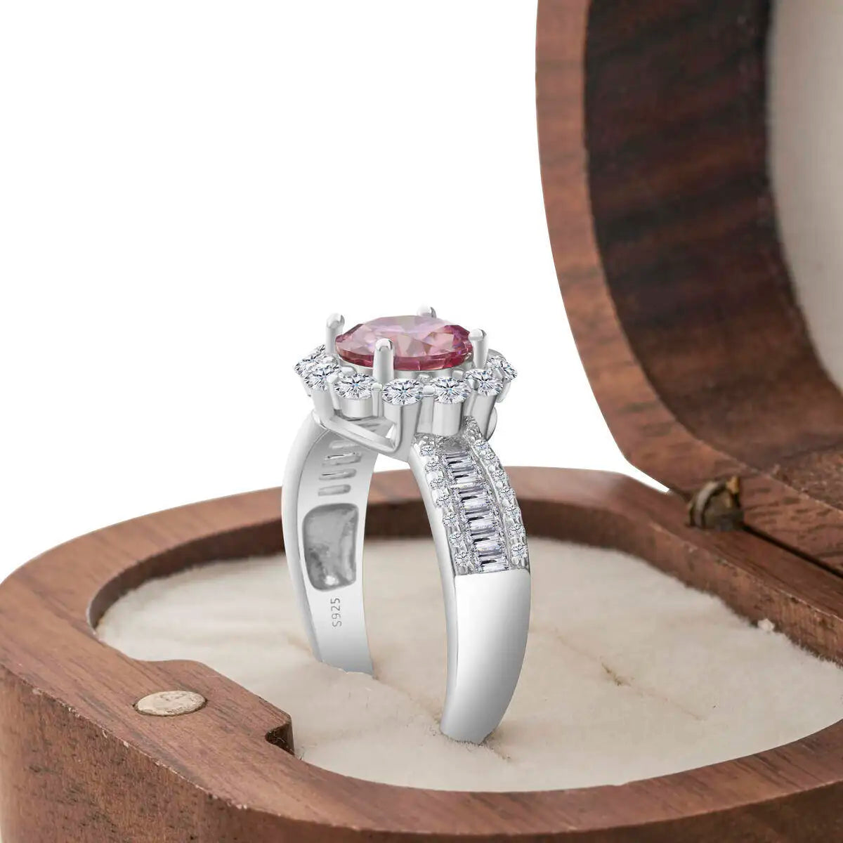 2 Carat Moissanite Ring D Color With Certificate 925 Sterling Silver Butterfly Flower Fairy Ring Engagement Gift Luxury Jewelry