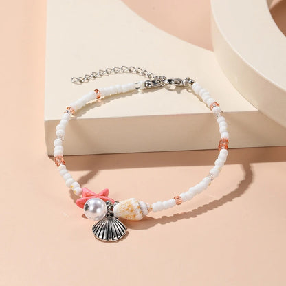 EtherealBe Bohemian Beach Bracelet with Seashells and Colorful Beads for a Stylish Summer Look