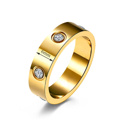 G&DAdvanced Inlai Crystal Stainless Steel Women's Bracelet/Ring Jewelry Golden Resistant To Corrosion set Gift Party Excluse