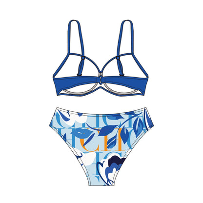 CHCH Fashion Women's New Swimwear Breathable Underwear Comfortable and Fresh Women's Beach Vacation Bikini