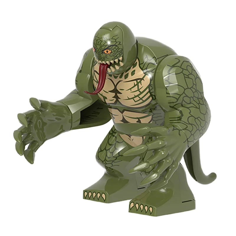 Building Blocks Marvel Transformation Figures Big Goblin Spiderman Iron Man Venom Captain Hawk Deadpool Technic Armor Gift Toys