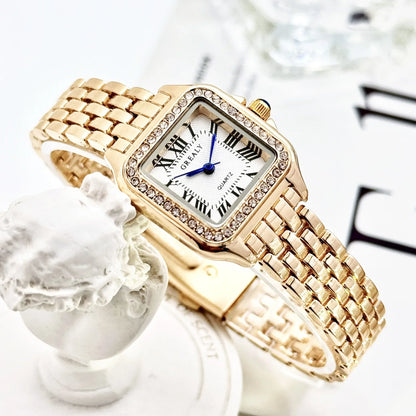 MAYZHISU Luxury Women's Watches Classic Brand Square Ladies Quartz Wristwatches Alloy Strap Business Female Clock Bracelet watch