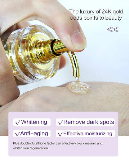 AILKE Double Glutathione Plus Moisturizing Hydrating Body & Skin Whiten Lotion, Bleaching Lotion for Women & Men With Pump