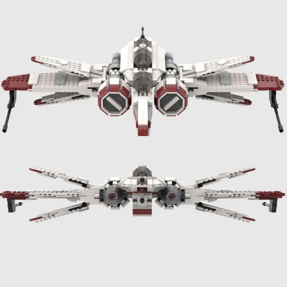 ARC-170 Star fighter Assembled  V-Wing Building Blocks Sets 75402 Compatible With Legoed Particles Suitable For Christmas Gifts
