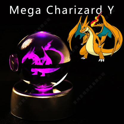 EtherealBe Pokemon 3D Crystal Ball Night Light
