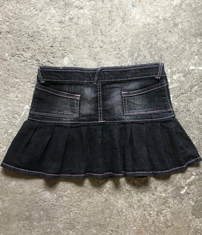 American Retro Letters Low Waist Slim Mini A Word Denim Skirt Women's Y2K New Harajuku Goth Sexy Spice Girls Fashion Street Wear