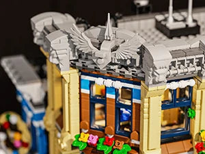 Brick Town Police Station House Buildings Sets,City Apartment Store Model Modular Buildings Blocks Gift for Adults Kids 3200PCS