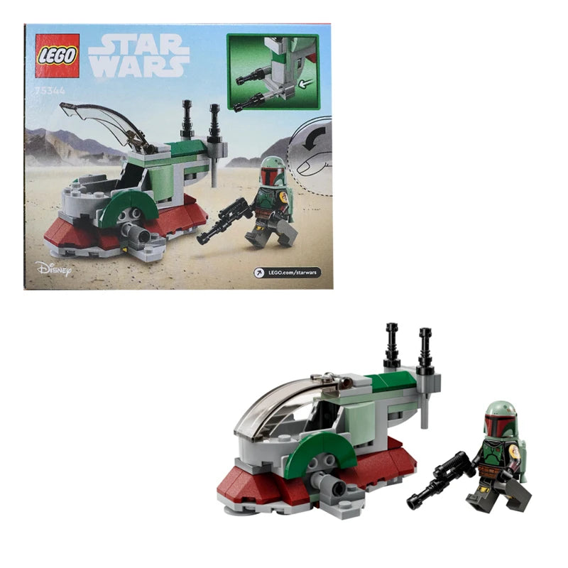 LEGO 75344 Star Wars Boba Fett's Starship Microfighter, Building Toy Vehicle with Adjustable Wings and Flick Shooters