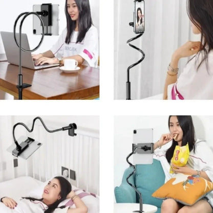 Universal Tablet Stand for Bed Rotatable Phone Holder for 4-12.9'' iPad Samsung Gooseneck Lazy Flexible Long Arm Tablet Bracket