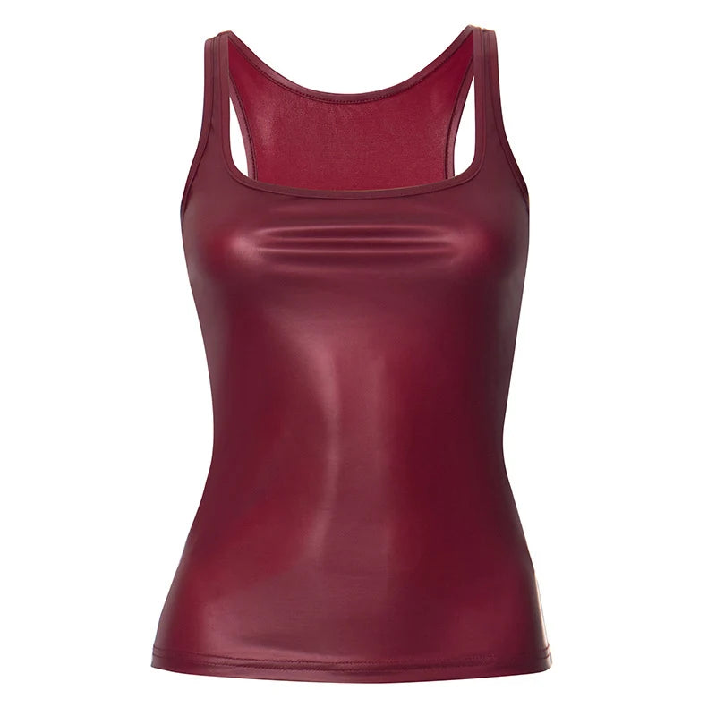 Solid Tank Top Women Edgy Clothes Y2k Accessories Sleeveless Ropa De Mujer Square Collar Camison Verano Korean Fashion Clothing