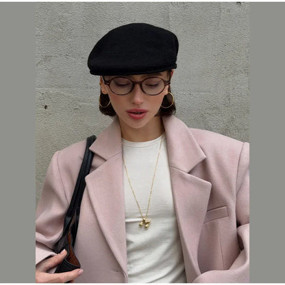 Single Breasted Women 's Winter Jacket Elegant Laple Pockets Thicken Full Sleeve Coats Female 2025 Autumn Winter Woman clothes
