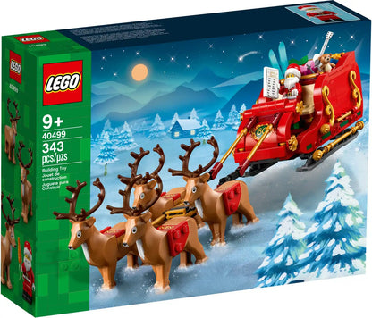 LEGO 40499 Santa's Reindeer Sled Vehicle for Boys and Girls - Educational Building Block Christmas Gift
