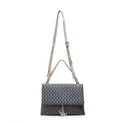 CH Retro Texture Women's Bag Printed Shoulder Bag Casual Fashion Square Small Women's Bag Tote Bag