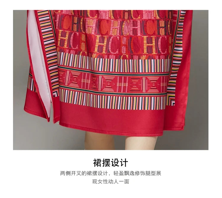 Autumn Gorgeous Flower Print Mini Dress Women's Stand Long Lantern Sleeve Single Breasted Sashes Lace Up Beach Party Vestidos