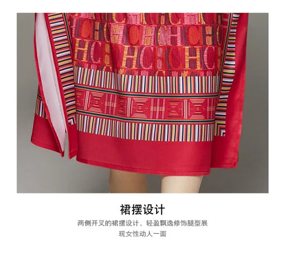 Autumn Gorgeous Flower Print Mini Dress Women's Stand Long Lantern Sleeve Single Breasted Sashes Lace Up Beach Party Vestidos