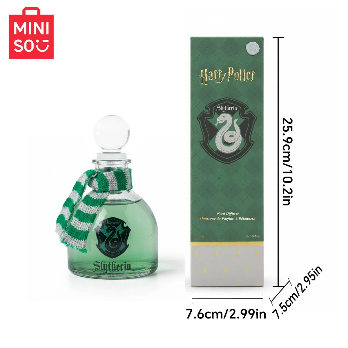 MINISO Harry Potter Series Magic Academy Flameless Aromatherapy with Reed Diffuser Stick Home Date Air Freshener