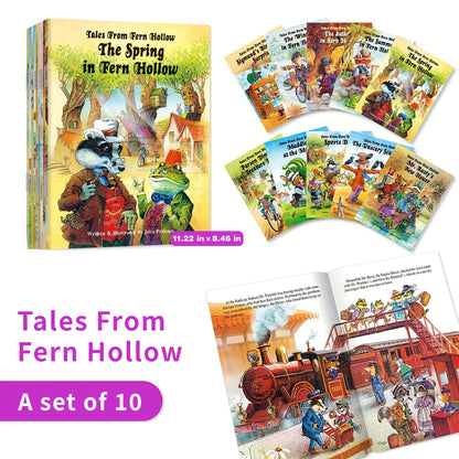 "The Spring in Fern Hollow" is a children's English story picture book with exquisite inner pages and interesting enlightenment