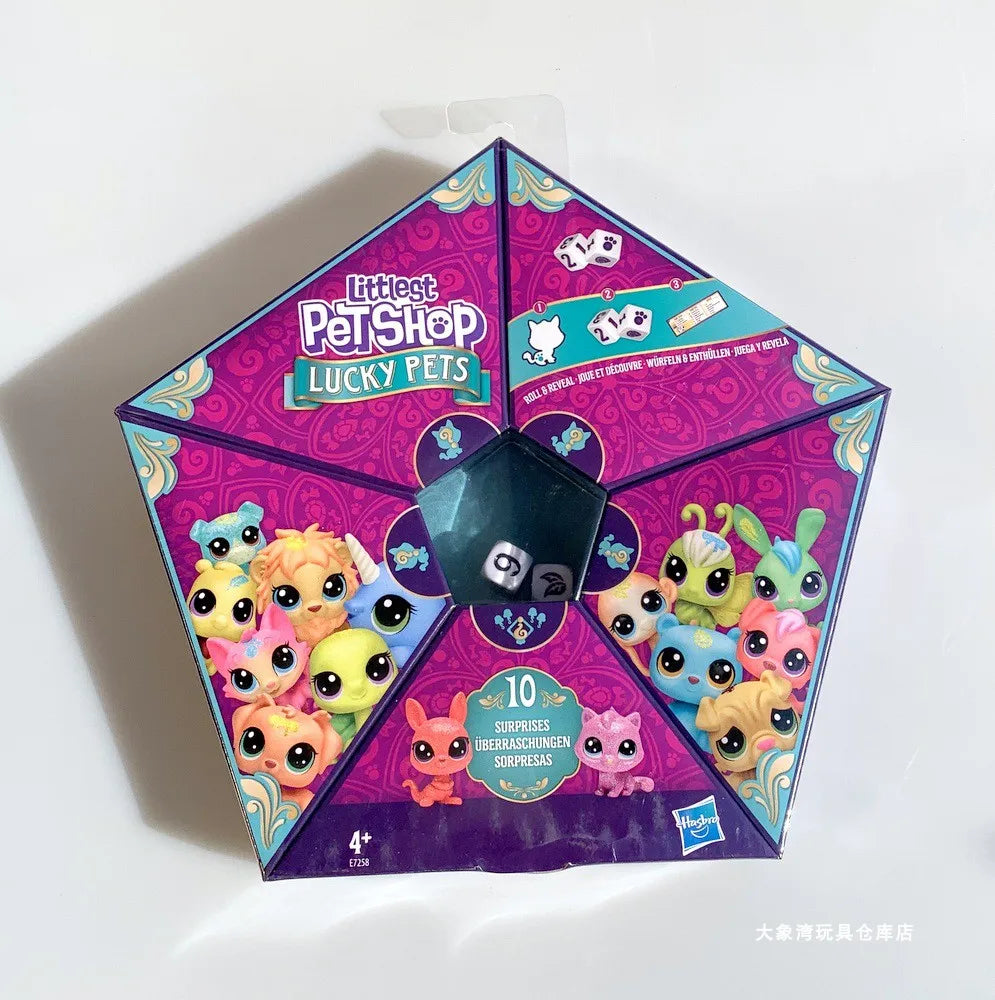 Original Hasbro Littlest Petshop Scenario Simulation Set Play House Mini Cute Animal Model Collection Toy Christmas Gift