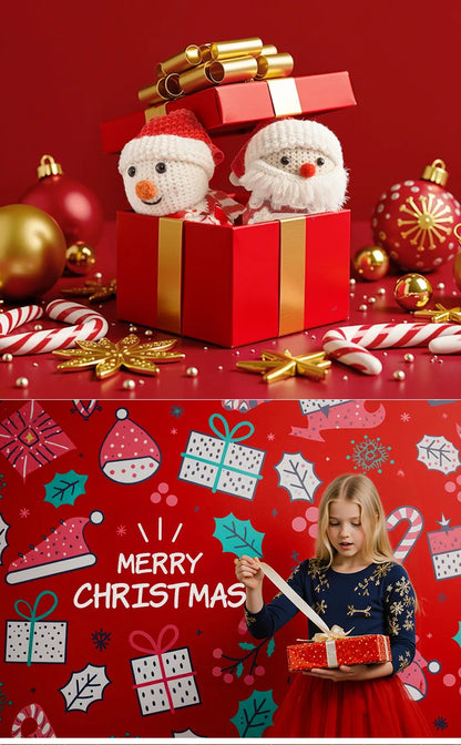 Christmas Positive Crochet Gifts Handmade Crochet Animals Dolls Christmas Gifts for women, Men, Mom, Dad, Teacher, Friend