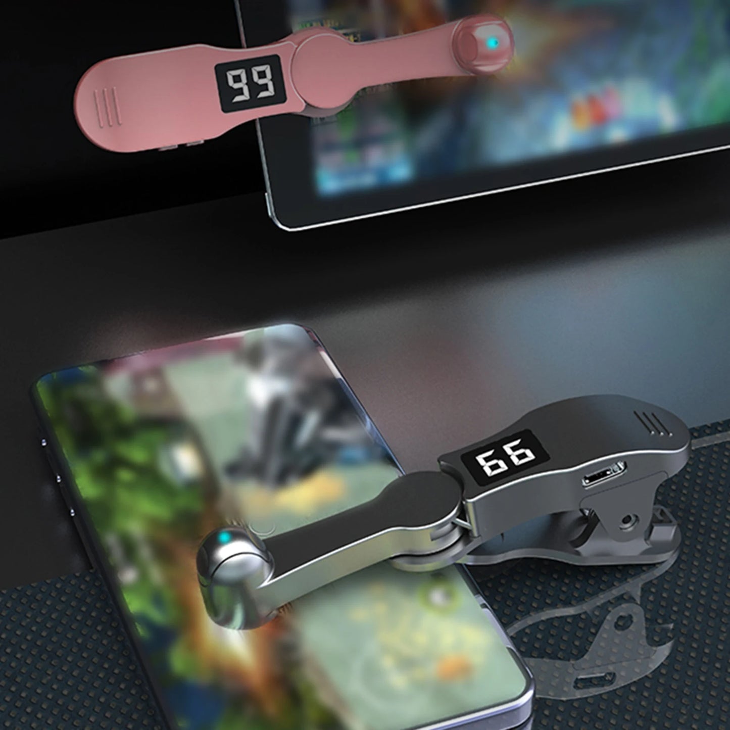 Digital Auto Screen Clicker for Smart Phone Apps Video Live Streaming Gadget Smartphone Game Screen Touch Tripods Tapper