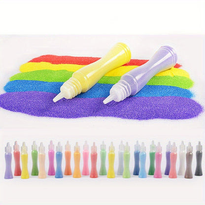Sand Painting Children Colored Sand Boys And Girls Baby Handmade Diy Production,  Scraping Art Sand Painting Set Toys