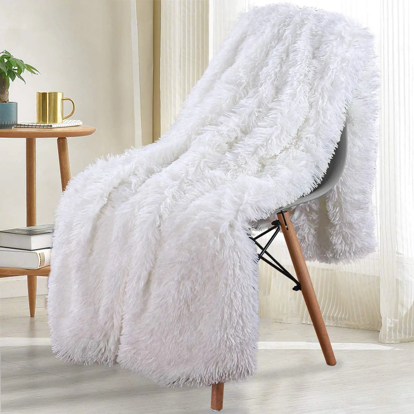Thickened Fluffy Blanket Warm Spring Bedspread on the bed Stitch plaid sofa cover Double side blankets and throws for Home decor