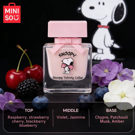 MINISO & SNOOPY Women Perfume Original Luxury Floral Fragrance For Woman Spray 50ML Girl Birthday Present Children Gift