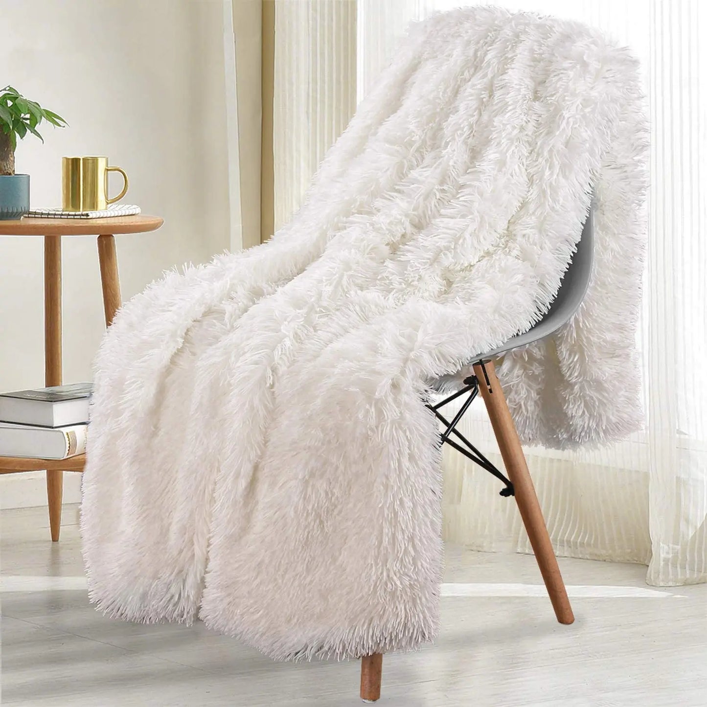 Thickened Fluffy Blanket Warm Spring Bedspread on the bed Stitch plaid sofa cover Double side blankets and throws for Home decor