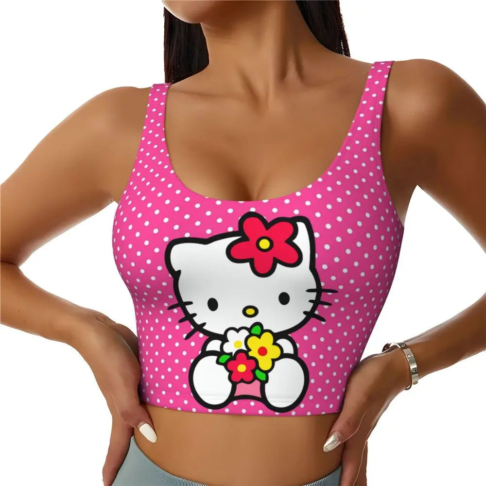 EtherealBe Hello Kitty Sports Bra for Women
