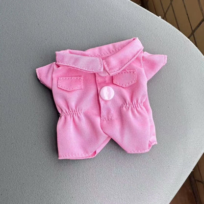 Clothes For Labubu 17cm Outfit Accessories for The Monster Korea Kpop Labubu Idol V1 V2 V3 Commando Jacket Clothing Pendant Mp5