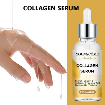 Collagen Face Serum Skincare Facial Essence Liquid Moisturizing Soothing Nourishing Face Serum Pore Shrink Skin Care Korea 2025