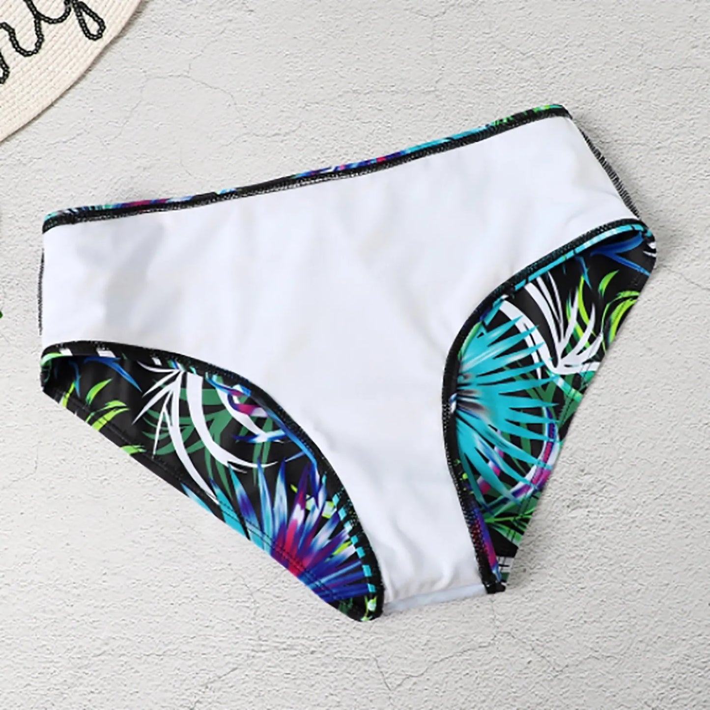Women'S Push Up Print Bikini New European American Models Sling Underwear Vest Swimwear Beach Pool Bather Two-Piece Swimsuit