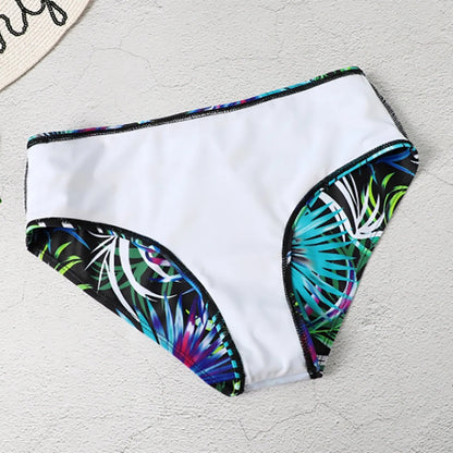 Women'S Push Up Print Bikini New European American Models Sling Underwear Vest Swimwear Beach Pool Bather Two-Piece Swimsuit