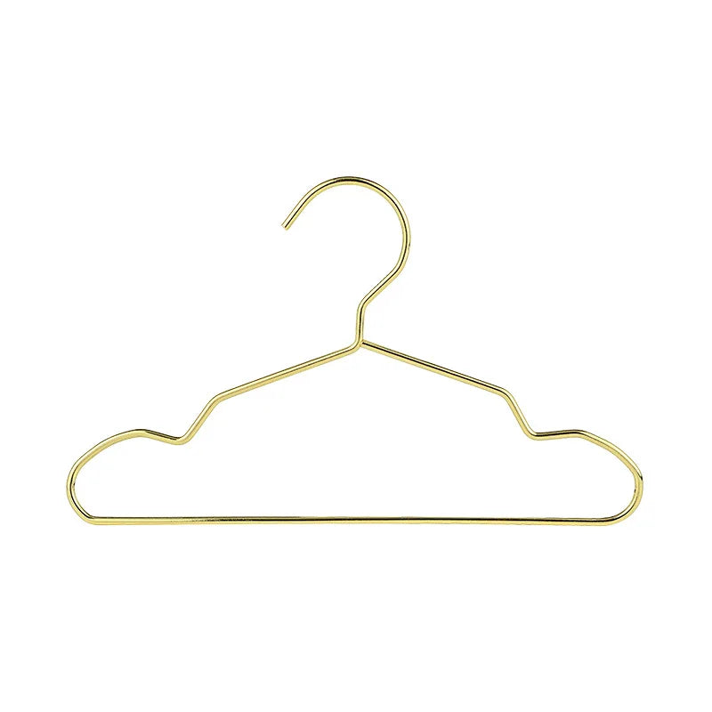 Pet Apparel Hangers Gold Color Mini Hanger Small Metal Clothes Hanger for Teddy Dog Cat Puppet Doll Pet Store Clothes Support