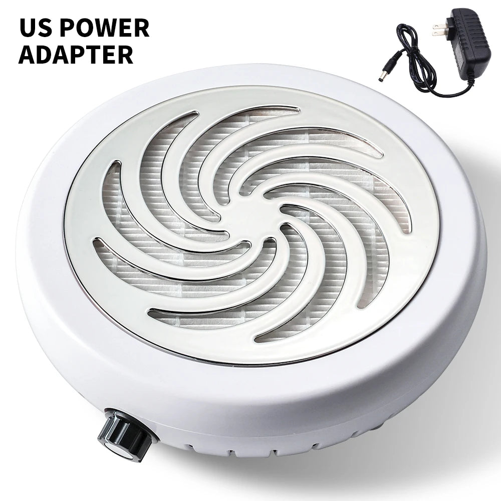45000 RPM Super Suction Nail Dust Collector Powerful Nails Dust Extractor Nail Art Manicure Fan Vacuum Cleaner And Filter