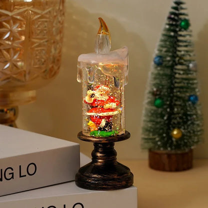 Christmas Decorations Candle Lights Candles Lights Angel Snowflake Crystal Ball Lights Creative Christmas Gifts Desktop Ornament