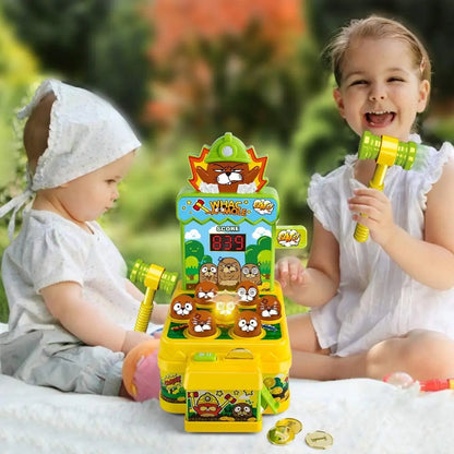 Baby Whack a Mole Game Toy with Hammer Toddler Toys Mini Electronic Arcade Game with 2 Hammers Pounding Toys for Kids 3 4 5 6