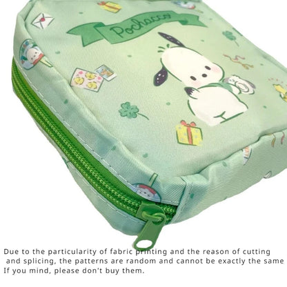 Sanrio Kuromi Storage Bag Cartoon Anime Figures Pochacco Cinnamoroll Purse Q Figural Cute Toy Bag Girls Birthday Christmas Gifts