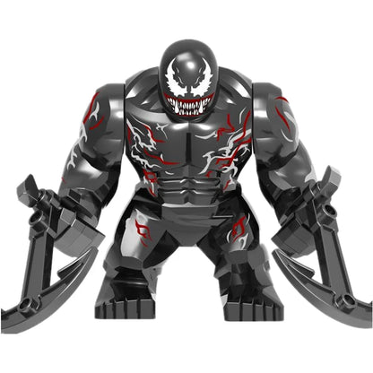 Building Blocks Marvel Transformation Figures Big Goblin Spiderman Iron Man Venom Captain Hawk Deadpool Technic Armor Gift Toys