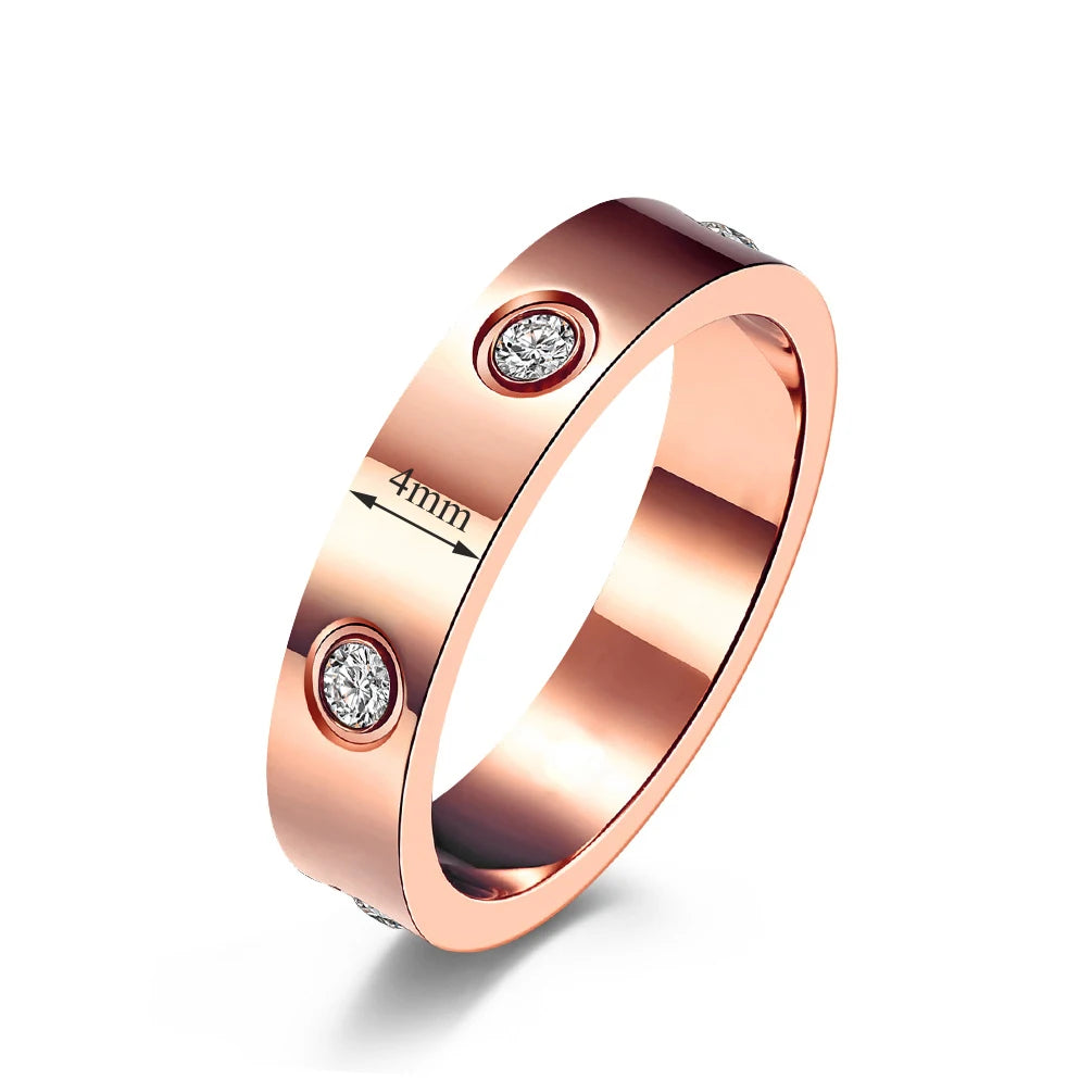 G&DAdvanced Inlai Crystal Stainless Steel Women's Bracelet/Ring Jewelry Golden Resistant To Corrosion set Gift Party Excluse