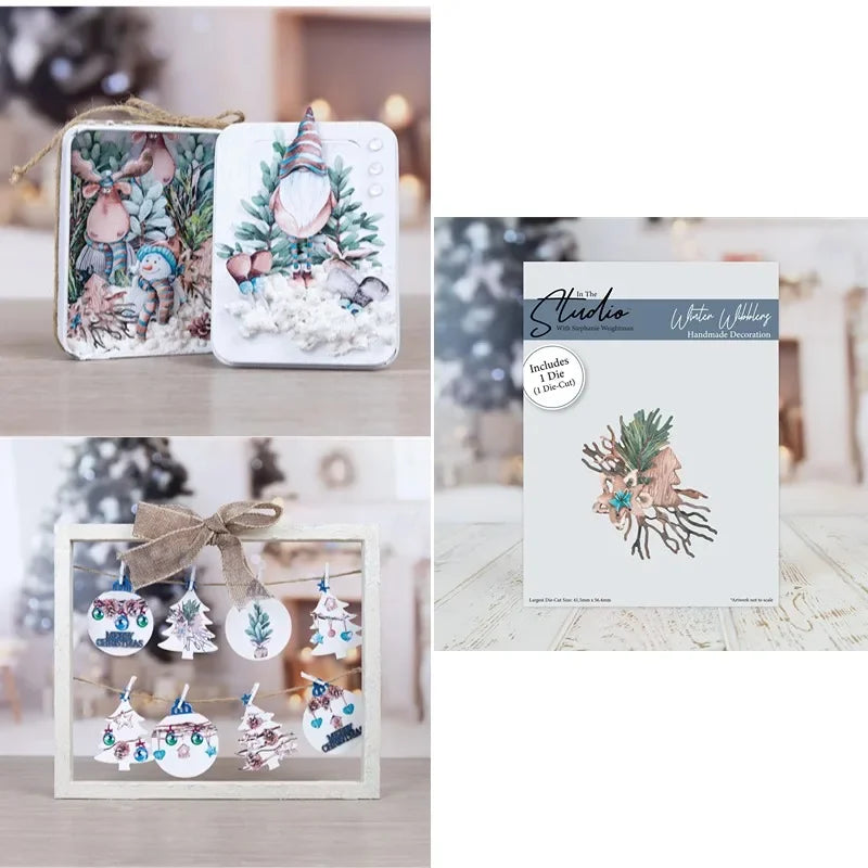 Christmas Characters  craft metal cutting dies mold  strips sheet scrapbook paper craft knife mold blade punch stencils dies