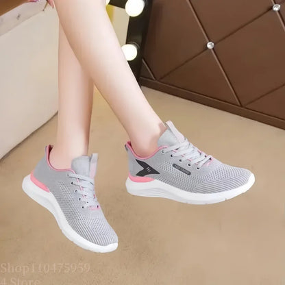 The women's walking shoes have a soft and slip-resistant sole making them perfect for stylish runners.Breathable and comfortable