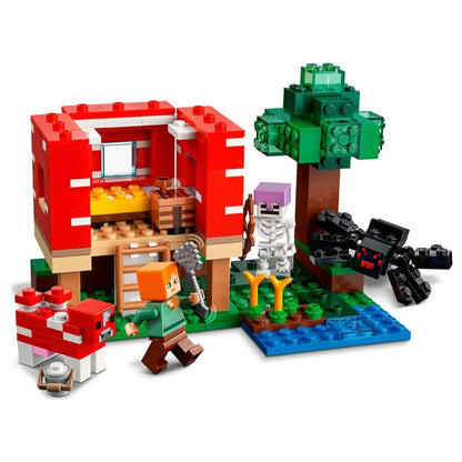 LEGO 21179 Minecraft The Mushroom House Set