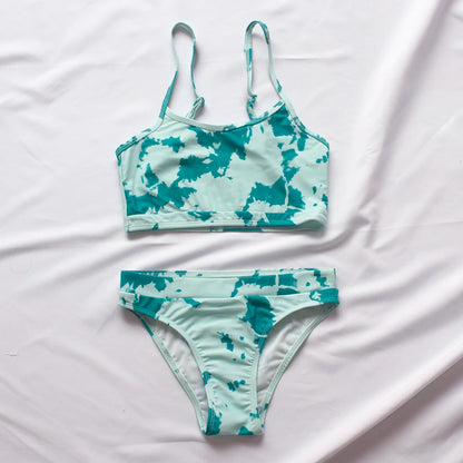 7-14Year Butterfly Print Child Bikini Set 2025 Girls Swimsuit Swimwear For Kids Summer Brazilian Teen Baby Swimming Suit Biquini