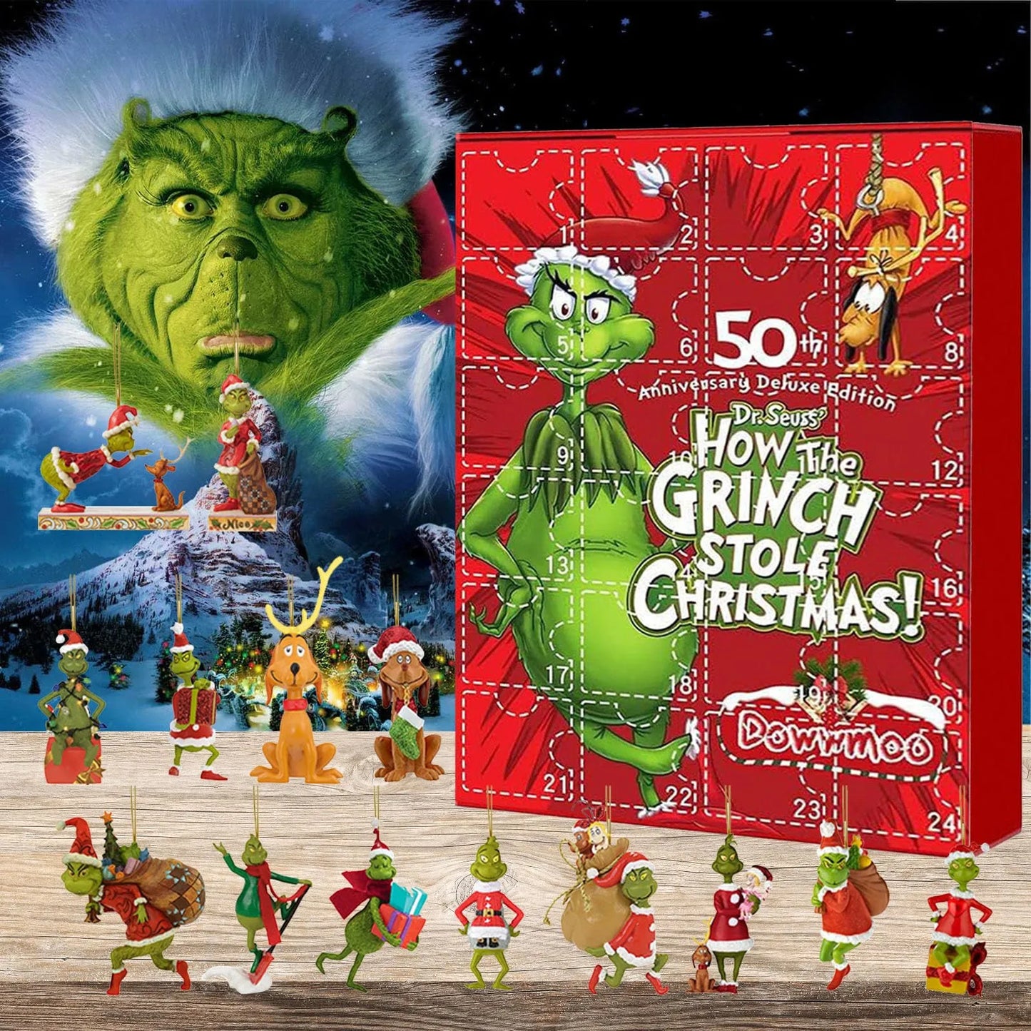 Christmas Advent Calendar 2023, Christmas Countdown Calendar For Kids Adult, 24 Days Of Christmas Advent Calendar, 24PC Cute