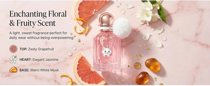 MINISO & DISNEY MARIE Women Perfume Original Floral Fruity Fragrance For Woman Spray 50ML Girl Birthday Present Children Gift