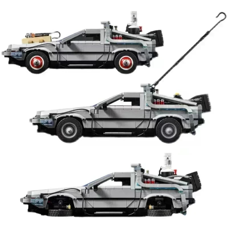 LEGO 10300 DeLorean Back to the Future Time DMC-12 Machine Sport Car Building Blocks Fit Bricks Toys for Kids Chritmas Gift Set